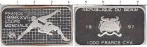 Продать Монеты Бенин 1000 франков 1997 Серебро