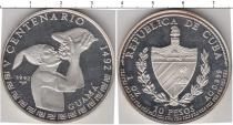 Продать Монеты Куба 10 песо 1992 Серебро