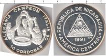 Продать Монеты Никарагуа 10 кордоба 1991 Серебро
