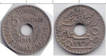 Продать Монеты Тунис 5 сантим 1918 Медно-никель