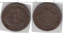 Продать Монеты Швейцария 1 рапп 1856 Медь