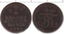 Продать Монеты Гессен-Кассель 1 геллер 1745 Медь