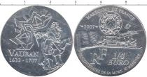 Продать Монеты Франция 1/4 евро 2007 Серебро
