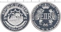 Продать Монеты Либерия 10 долларов 2001 Серебро