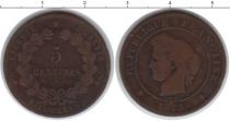 Продать Монеты Франция 5 сентим 1875 Медь