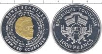 Продать Монеты Того 1000 франков 2000 Серебро