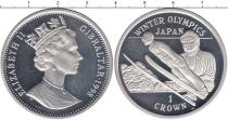 Продать Монеты Гибралтар 1 крона 1998 Серебро