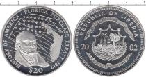 Продать Монеты Либерия 20 долларов 2002 Серебро