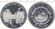 Продать Монеты Либерия 20 долларов 2000 Серебро