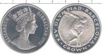 Продать Монеты Гибралтар 1 крона 1990 Серебро