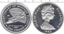 Продать Монеты Остров Мэн 1 крона 1983 Серебро