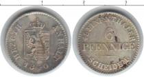 Продать Монеты Анхальт-Бернбург 6 пфеннигов 1840 Серебро