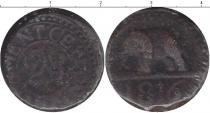 Продать Монеты Цейлон 1/24 риксдоллара 1816 Медь