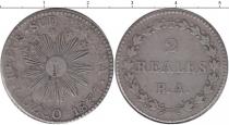 Продать Монеты Перу 2 реала 1837 Серебро