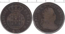 Продать Монеты Португалия 40 рейс 1821 Бронза