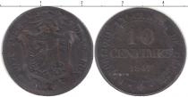 Продать Монеты Женева 10 сентим 1847 