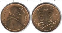 Продать Монеты Ватикан 20 лир 0 Медно-никель