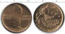 Продать Монеты Ватикан 20 лир 0 Медно-никель