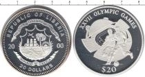 Продать Монеты Либерия 20 долларов 2000 Серебро