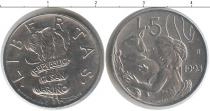 Продать Монеты Сан-Марино 5 лир 1993 Алюминий