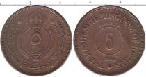Продать Монеты Иордания 5 пиастров 1964 Медь
