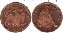 Продать Монеты США 1 доллар 1863 Медь
