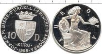 Продать Монеты Андорра 10 динерс 1998 Серебро