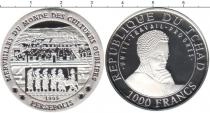 Продать Монеты Чад 1000 франков 1999 Серебро