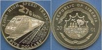 Продать Монеты Либерия 5 долларов 2001 Медно-никель
