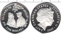 Продать Монеты Карибы 10 долларов 2007 Серебро