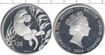Продать Монеты Виргинские острова 25 долларов 1993 Серебро