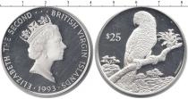Продать Монеты Виргинские острова 25 долларов 1993 Серебро