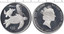 Продать Монеты Виргинские острова 25 долларов 1993 Серебро