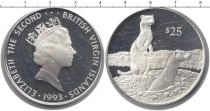 Продать Монеты Виргинские острова 25 долларов 1993 Серебро