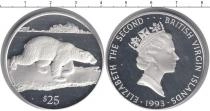 Продать Монеты Виргинские острова 25 долларов 1993 Серебро