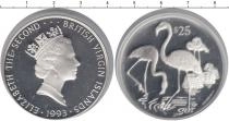 Продать Монеты Виргинские острова 25 долларов 1993 Серебро