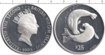 Продать Монеты Виргинские острова 25 долларов 1993 Серебро