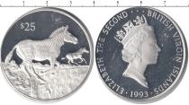 Продать Монеты Виргинские острова 25 долларов 1993 Серебро