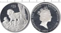 Продать Монеты Виргинские острова 25 долларов 1993 Серебро