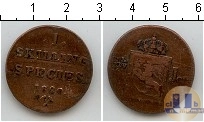 Продать Монеты Дания 1 скиллинг 1850 
