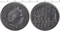 Продать Монеты Остров Джерси 5 фунтов 2003 Медно-никель