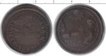 Продать Монеты Перу 1/4 песо 1823 Медь