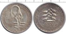 Продать Монеты КФА 5000 франков 1982 Серебро