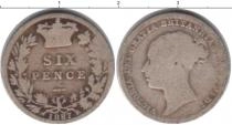 Продать Монеты Великобритания 6 пенсов 1887 Серебро