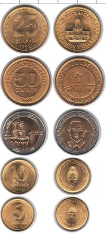 Продать Наборы монет Аргентина Аргентина 1992-2001 0 