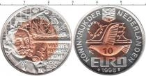 Продать Монеты Нидерланды 10 евро 1998 Биметалл