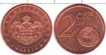 Продать Монеты Монако 2 евроцента 2010 Медь