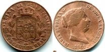 Продать Монеты Испания 25 сентим 1861 Медь