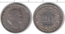 Продать Монеты Швейцария 20 сантим 1898 