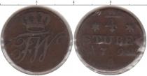 Продать Монеты Фрисландия 4 стивера 1799 Медь